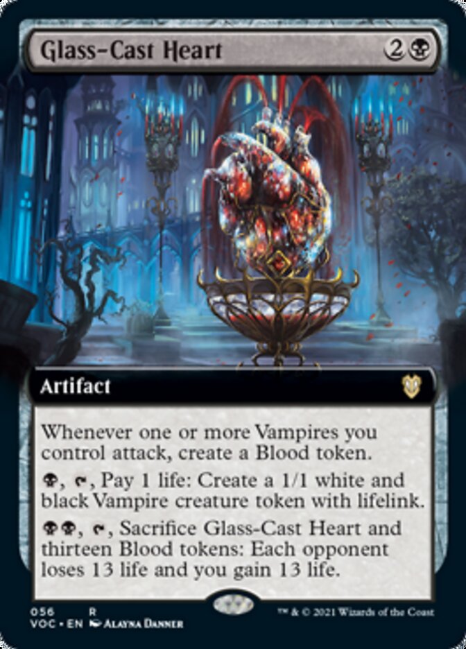 Glass-Cast Heart (Extended Art) [Innistrad: Crimson Vow Commander] | Local Legends