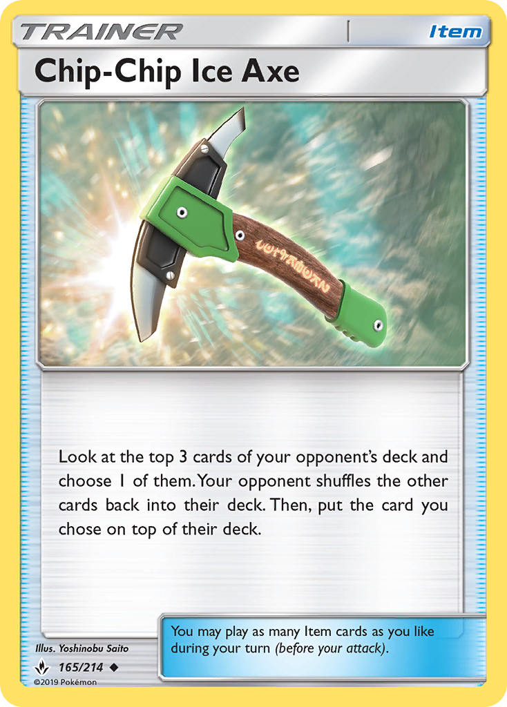 Chip-Chip Ice Axe (165/214) [Sun & Moon: Unbroken Bonds] | Golgari Games