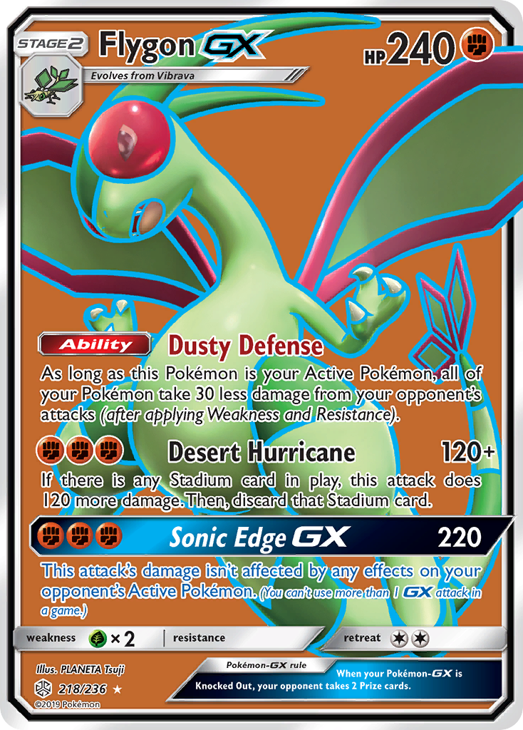 Flygon GX (218/236) [Sun & Moon: Cosmic Eclipse] | Golgari Games