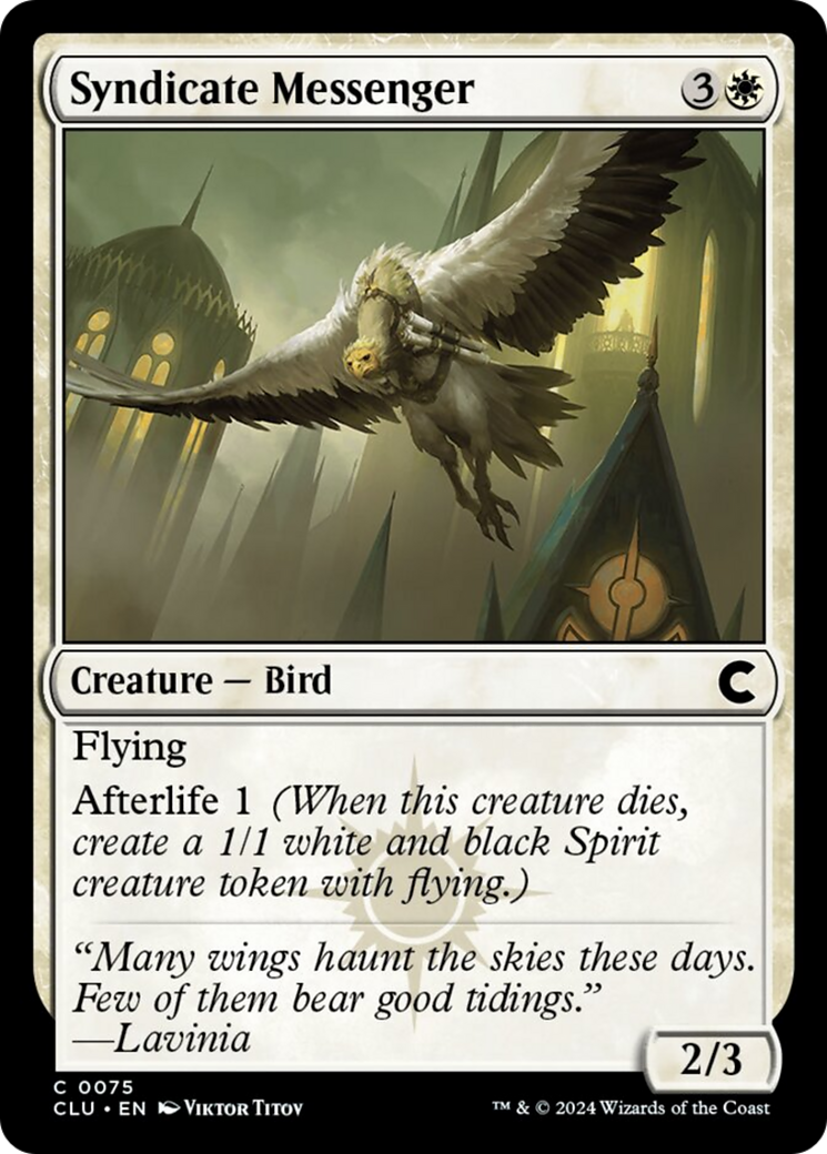 Syndicate Messenger [Ravnica: Clue Edition] | Local Legends