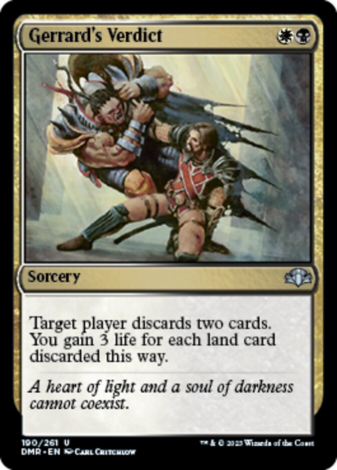 Gerrard's Verdict [Dominaria Remastered] | Local Legends
