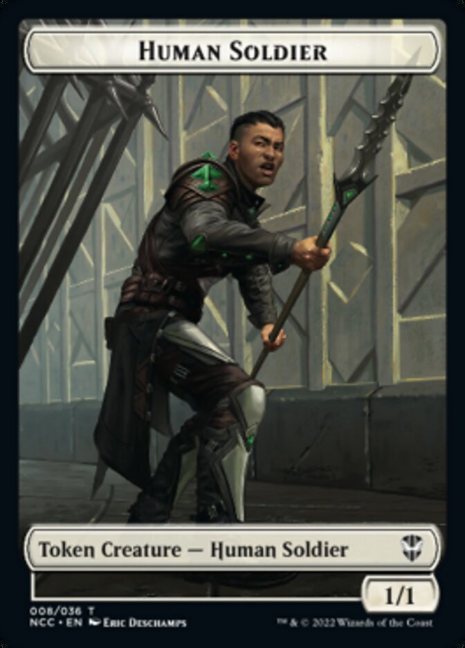 Eldrazi // Human Soldier Double-sided Token [Streets of New Capenna Commander Tokens] | Golgari Games