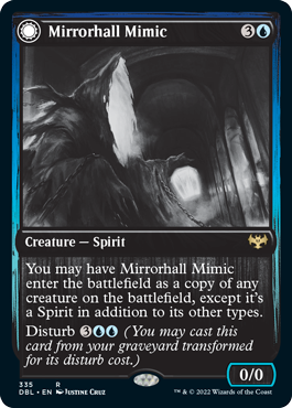 Mirrorhall Mimic // Ghastly Mimicry [Innistrad: Double Feature] | Golgari Games