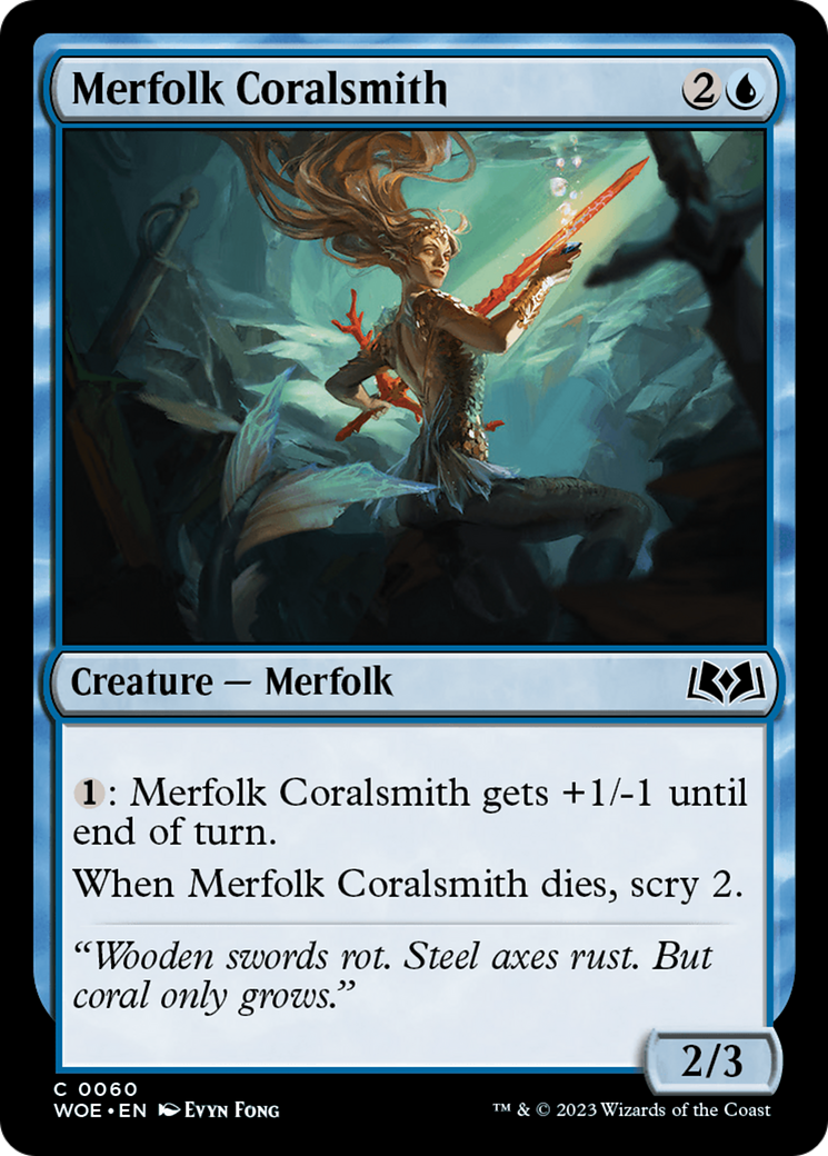 Merfolk Coralsmith [Wilds of Eldraine] | Golgari Games