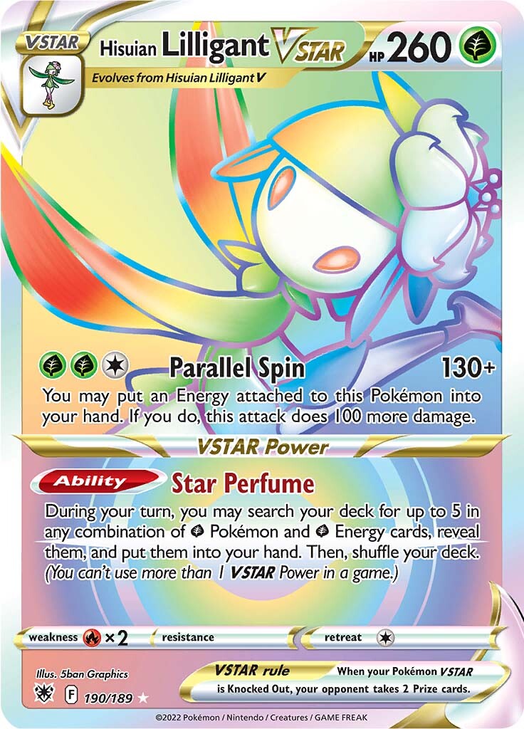 Hisuian Lilligant VSTAR (190/189) [Sword & Shield: Astral Radiance] | Golgari Games