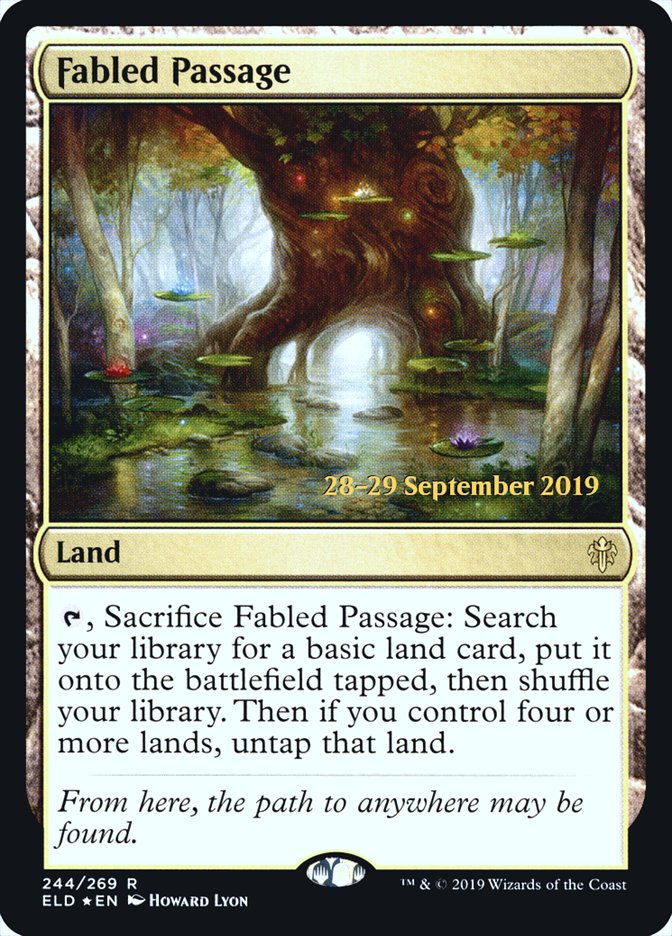 Fabled Passage [Throne of Eldraine Prerelease Promos] | Golgari Games