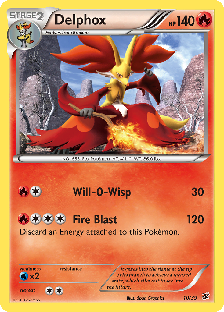 Delphox (10/39) [XY: Kalos Starter Set] | Golgari Games