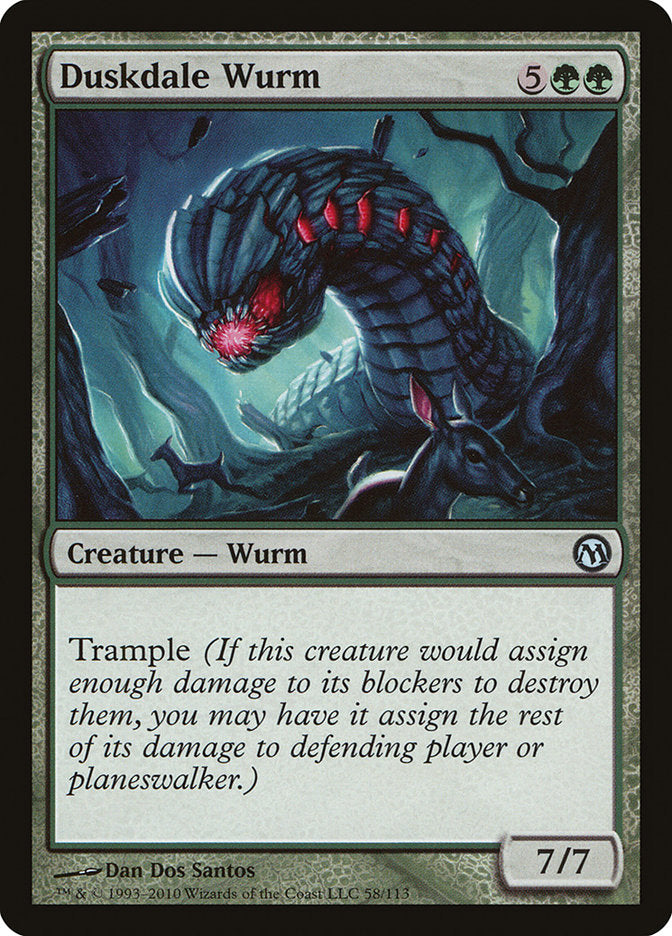 Duskdale Wurm [Duels of the Planeswalkers] | Golgari Games