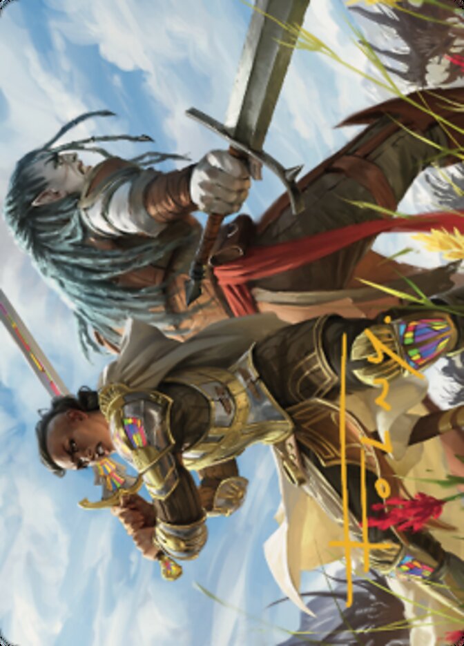 Join Forces Art Card (Gold-Stamped Signature) [Dominaria United Art Series] | Local Legends