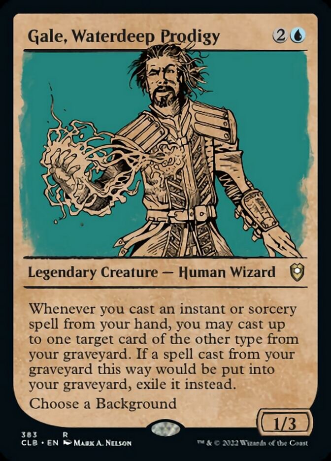 Gale, Waterdeep Prodigy (Showcase) [Commander Legends: Battle for Baldur's Gate] | Local Legends