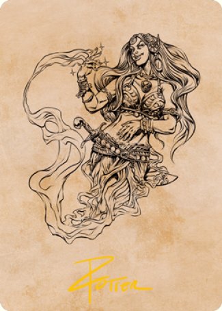 Djinni Windseer (Showcase) Art Card (Gold-Stamped Signature) [Dungeons & Dragons: Adventures in the Forgotten Realms Art Series] | Local Legends