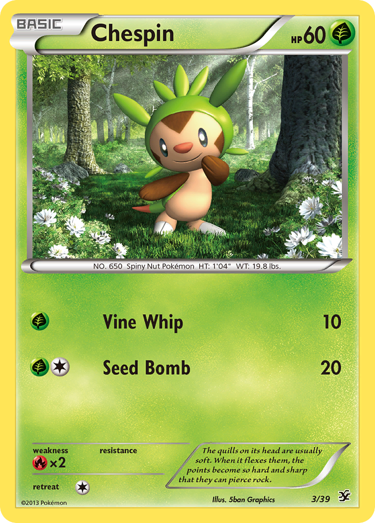 Chespin (3/39) [XY: Kalos Starter Set] | Golgari Games