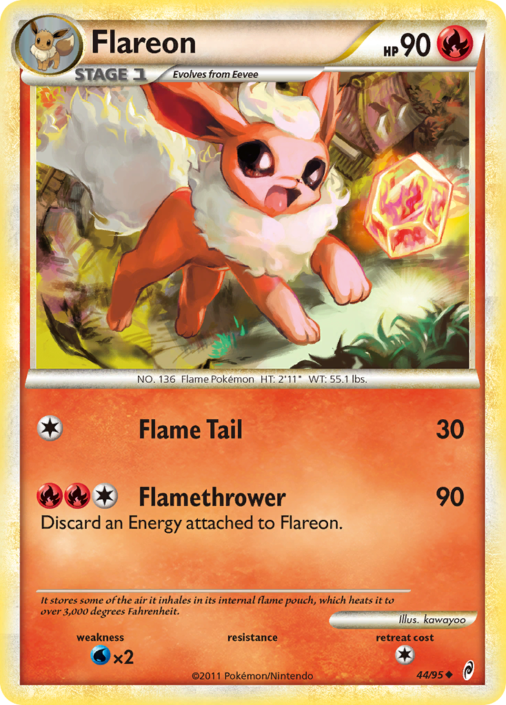 Flareon (44/95) [HeartGold & SoulSilver: Call of Legends] | Golgari Games