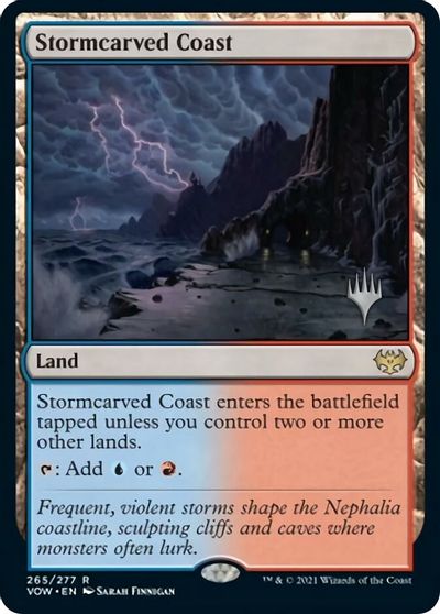 Stormcarved Coast (Promo Pack) [Innistrad: Crimson Vow Promos] | Golgari Games