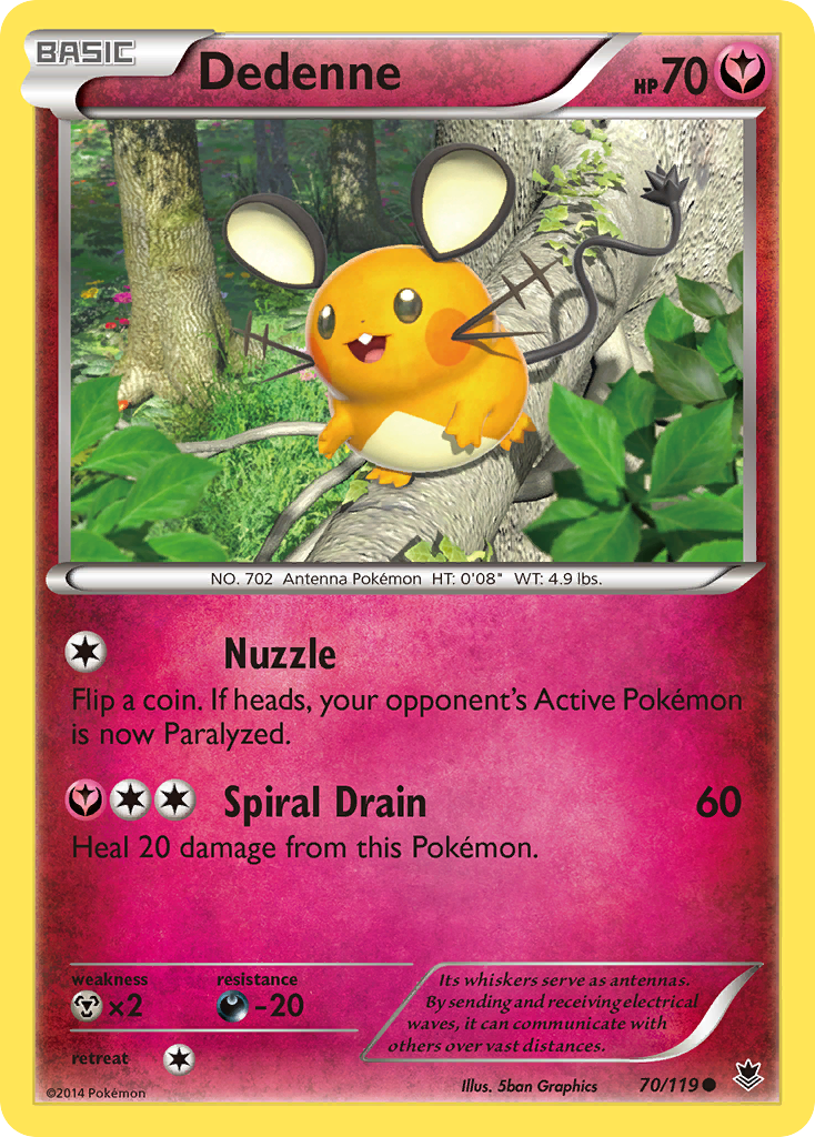 Dedenne (70/119) [XY: Phantom Forces] | Golgari Games