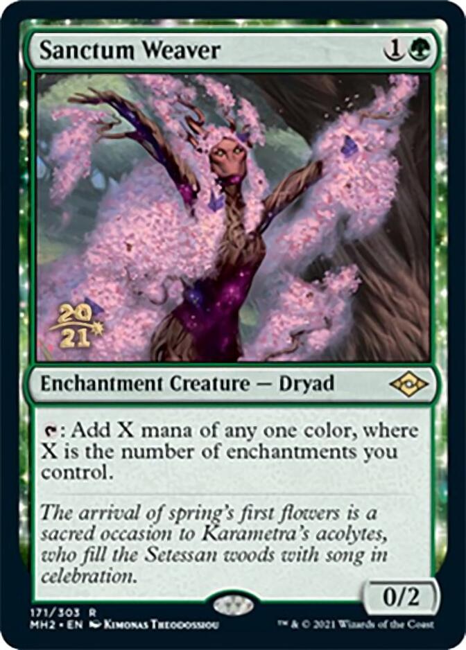 Sanctum Weaver [Modern Horizons 2 Prerelease Promos] | Golgari Games