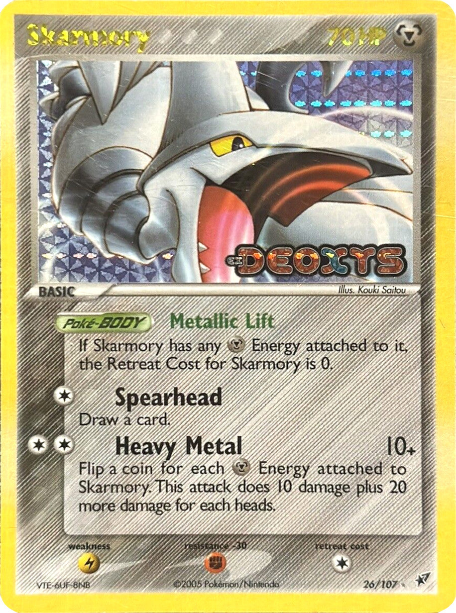 Skarmory (26/107) (Stamped) [EX: Deoxys] | Golgari Games