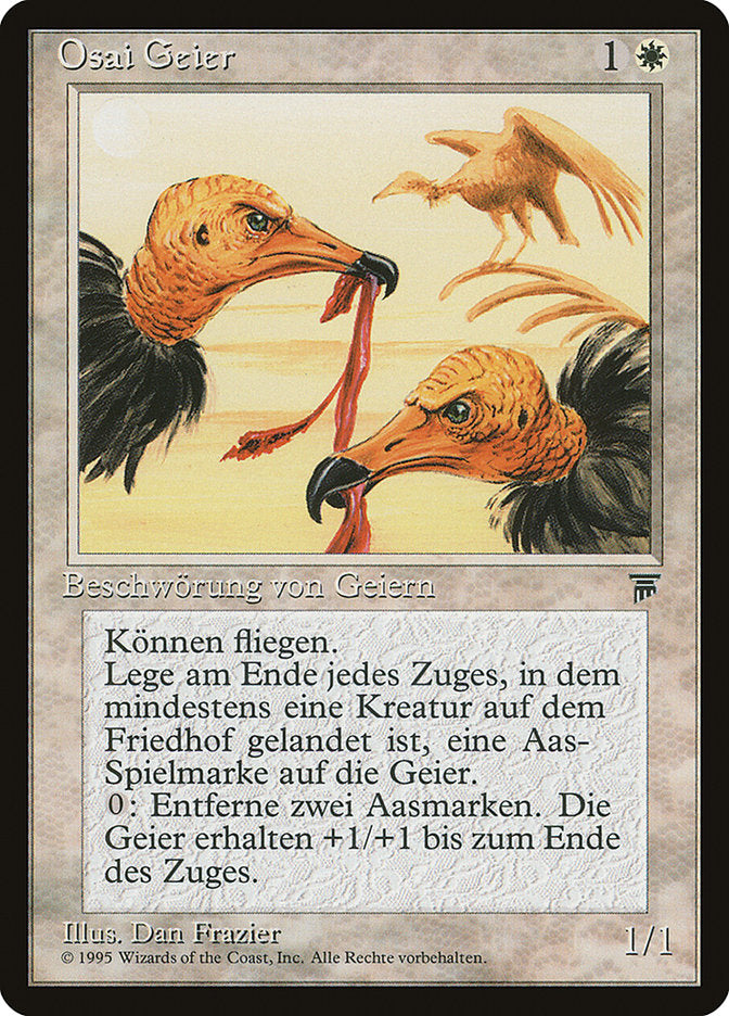 Osai Vultures (German) - "Osai Geier" [Renaissance] | Golgari Games