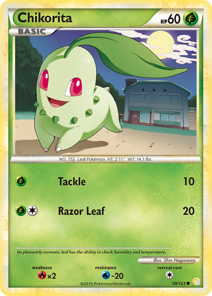 Chikorita (59/123) [HeartGold & SoulSilver: Base Set] | Golgari Games