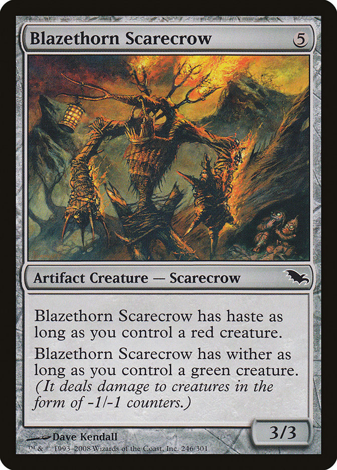 Blazethorn Scarecrow [Shadowmoor] | Golgari Games