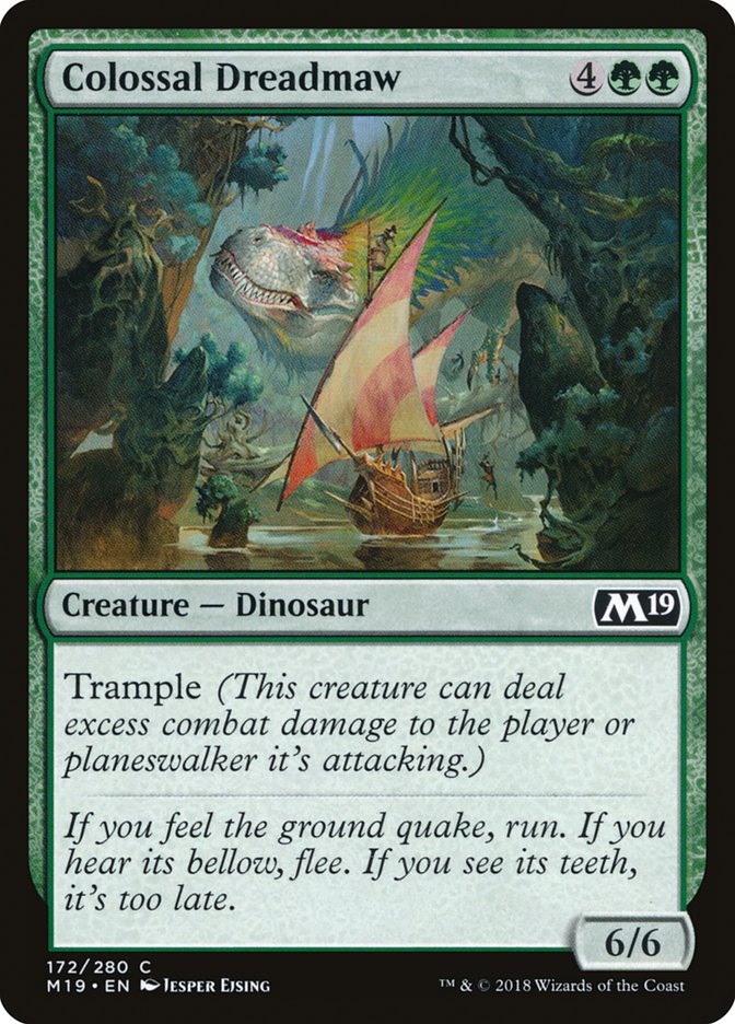 Colossal Dreadmaw [Core Set 2019] | Golgari Games