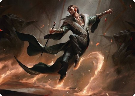 Fleetfoot Dancer Art Card [Streets of New Capenna Art Series] | Golgari Games