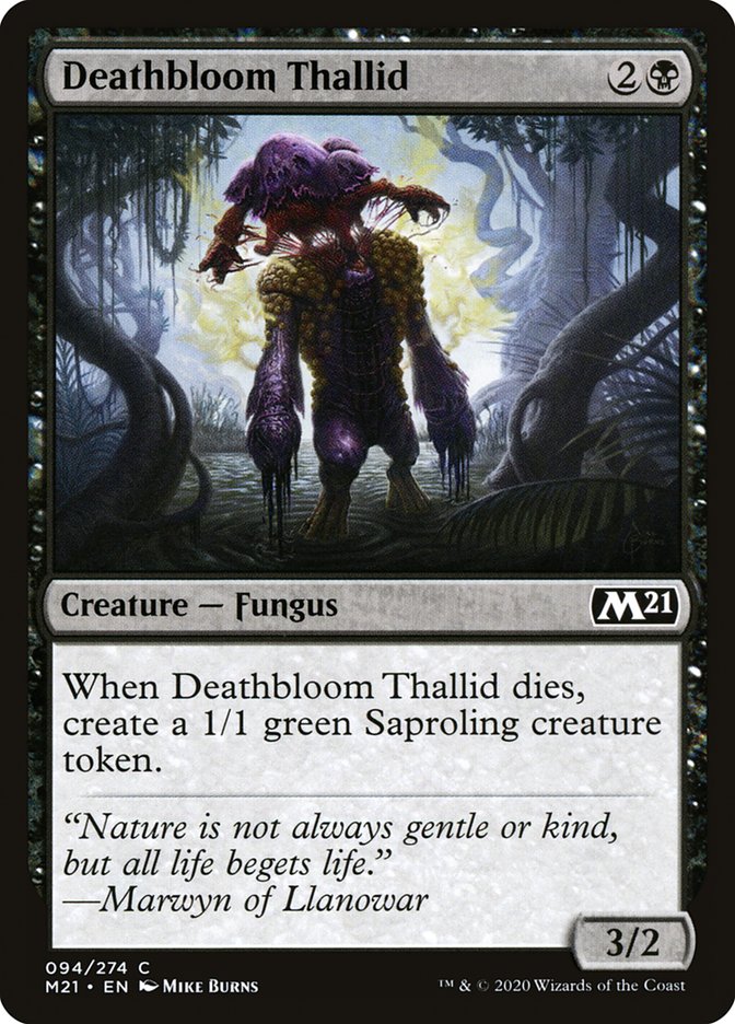 Deathbloom Thallid [Core Set 2021] | Golgari Games