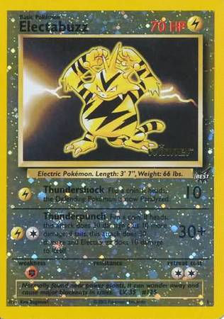 Electabuzz (1) (Winner) [Best of Promos] | Golgari Games