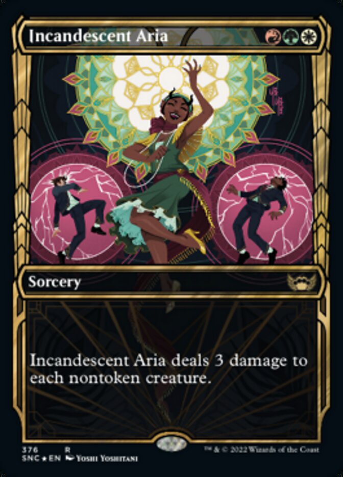 Incandescent Aria (Showcase Golden Age Gilded Foil) [Streets of New Capenna] | Local Legends