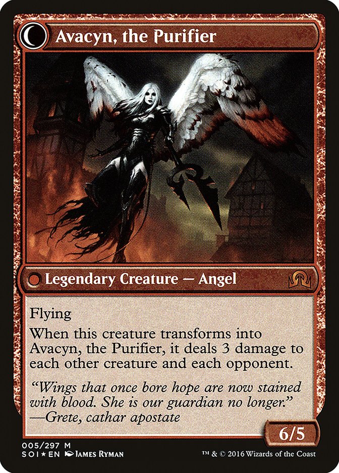 Archangel Avacyn // Avacyn, the Purifier [Shadows over Innistrad Prerelease Promos] | Golgari Games