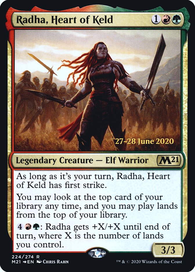 Radha, Heart of Keld [Core Set 2021 Prerelease Promos] | Golgari Games