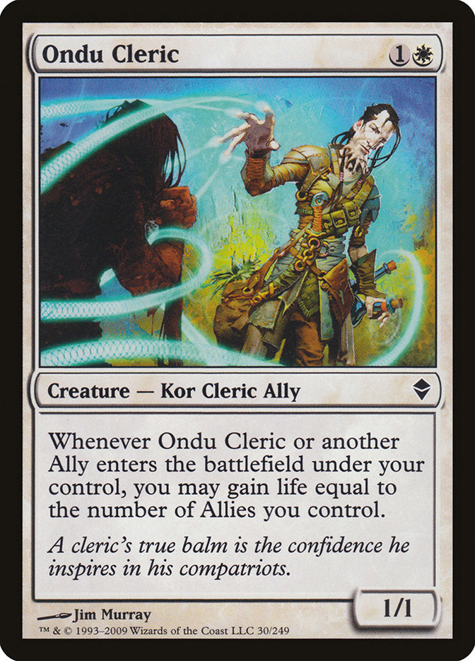 Ondu Cleric [Zendikar] | Local Legends