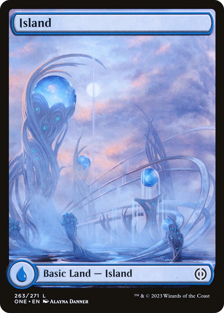 Island (263) (Full-Art) [Phyrexia: All Will Be One] | Golgari Games