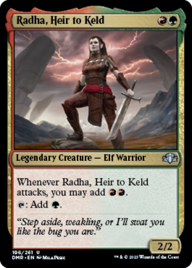 Radha, Heir to Keld [Dominaria Remastered] | Golgari Games