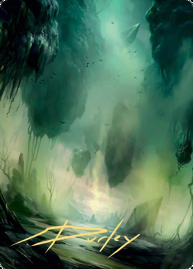 Swamp 1 Art Card (Gold-Stamped Signature) [Zendikar Rising Art Series] | Golgari Games