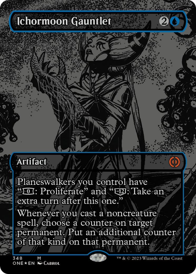 Ichormoon Gauntlet (Oil Slick Raised Foil) [Phyrexia: All Will Be One] | Local Legends