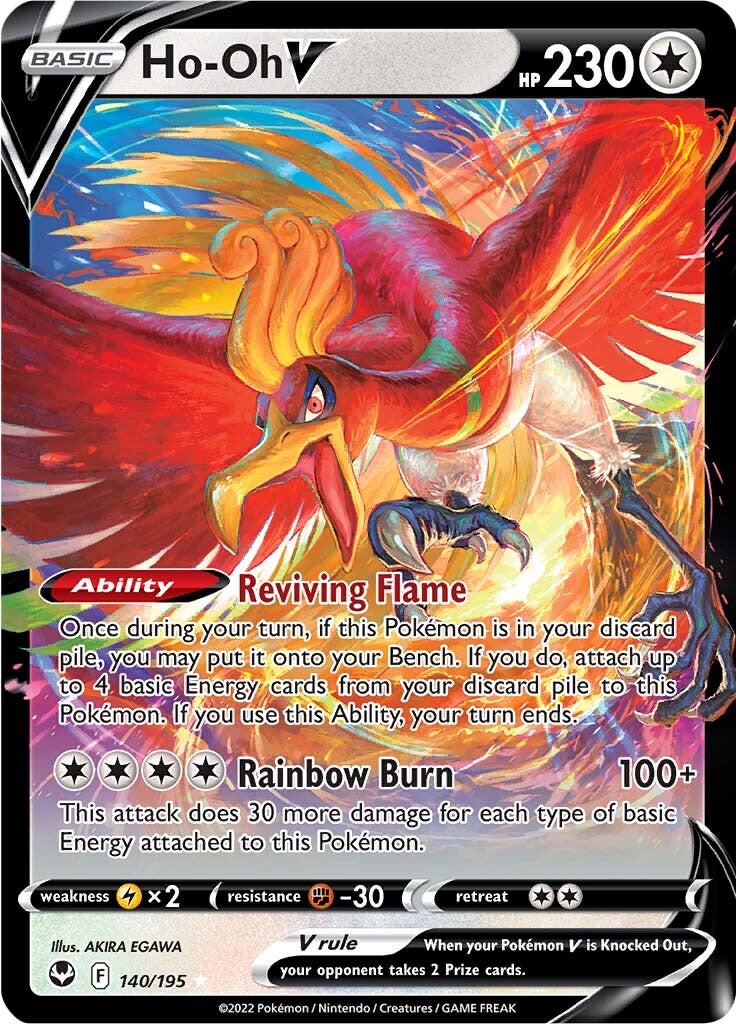 Ho-oh V (140/195) [Sword & Shield: Silver Tempest] | Golgari Games