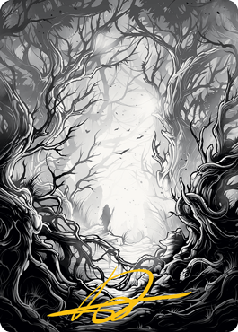 Forest 1 Art Card (Gold-Stamped Signature) [Innistrad: Midnight Hunt Art Series] | Local Legends