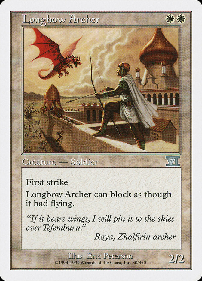 Longbow Archer [Classic Sixth Edition] | Golgari Games