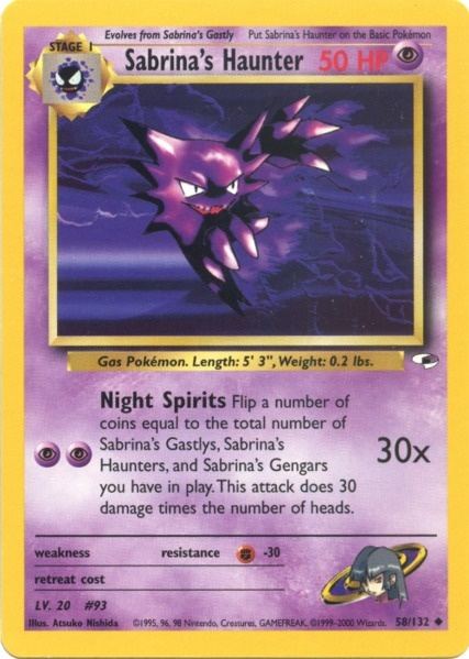 Sabrina's Haunter (58/132) [Gym Heroes Unlimited] | Local Legends