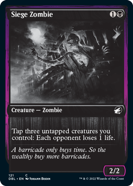 Siege Zombie [Innistrad: Double Feature] | Golgari Games