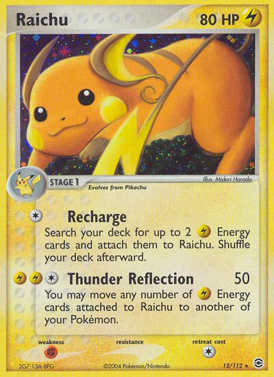 Raichu (12/112) [EX: FireRed & LeafGreen] | Golgari Games