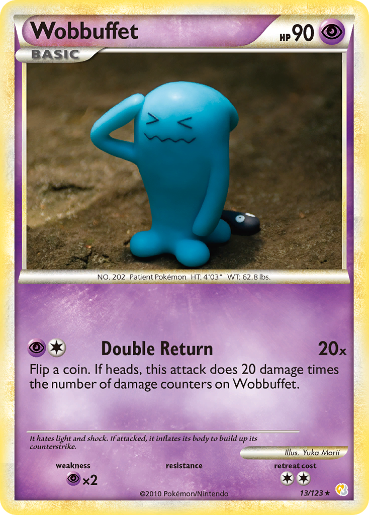 Wobbuffet (13/123) [HeartGold & SoulSilver: Base Set] | Golgari Games