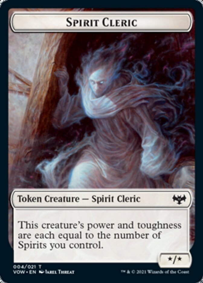 Insect // Spirit Cleric Double-sided Token [Innistrad: Crimson Vow Tokens] | Local Legends