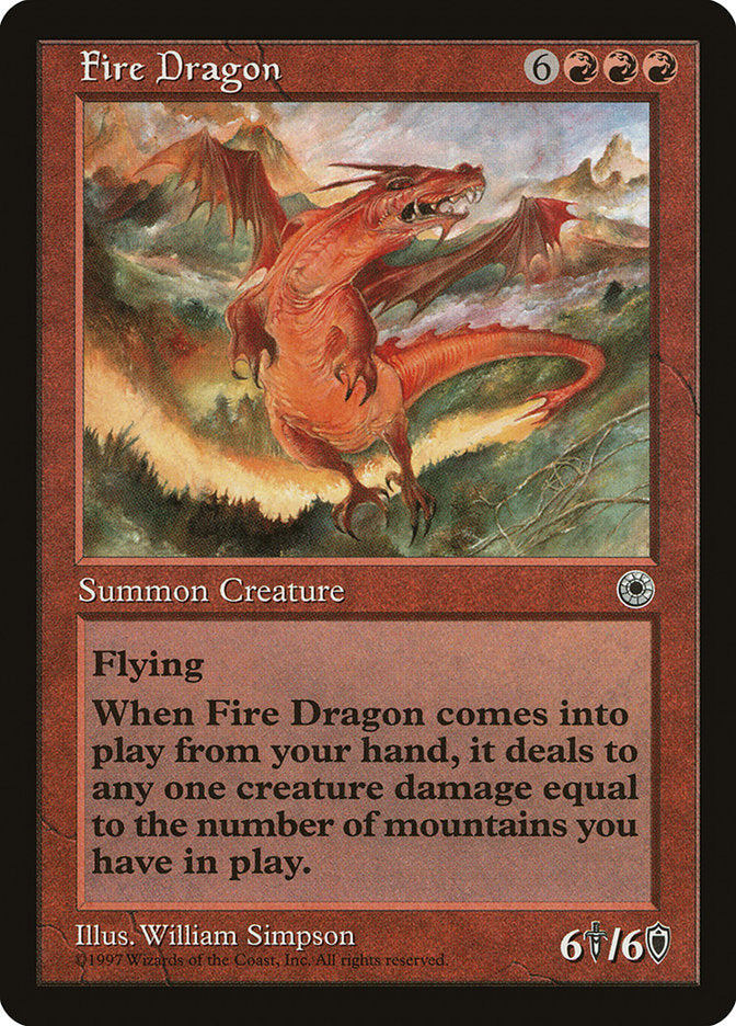 Fire Dragon [Portal] | Golgari Games