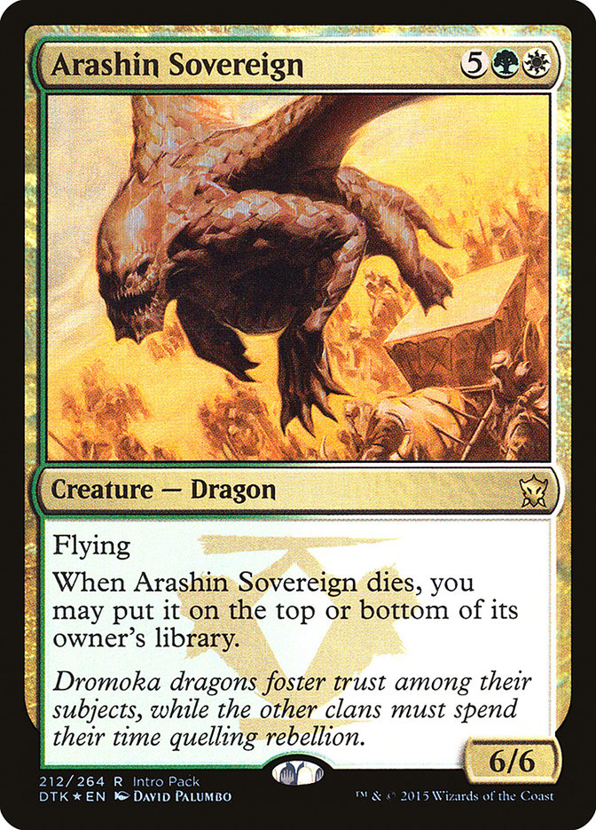 Arashin Sovereign (Intro Pack) [Dragons of Tarkir Promos] | Golgari Games