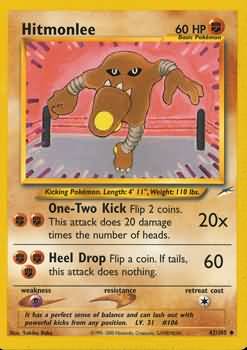 Hitmonlee (42/105) [Neo Destiny Unlimited] | Golgari Games