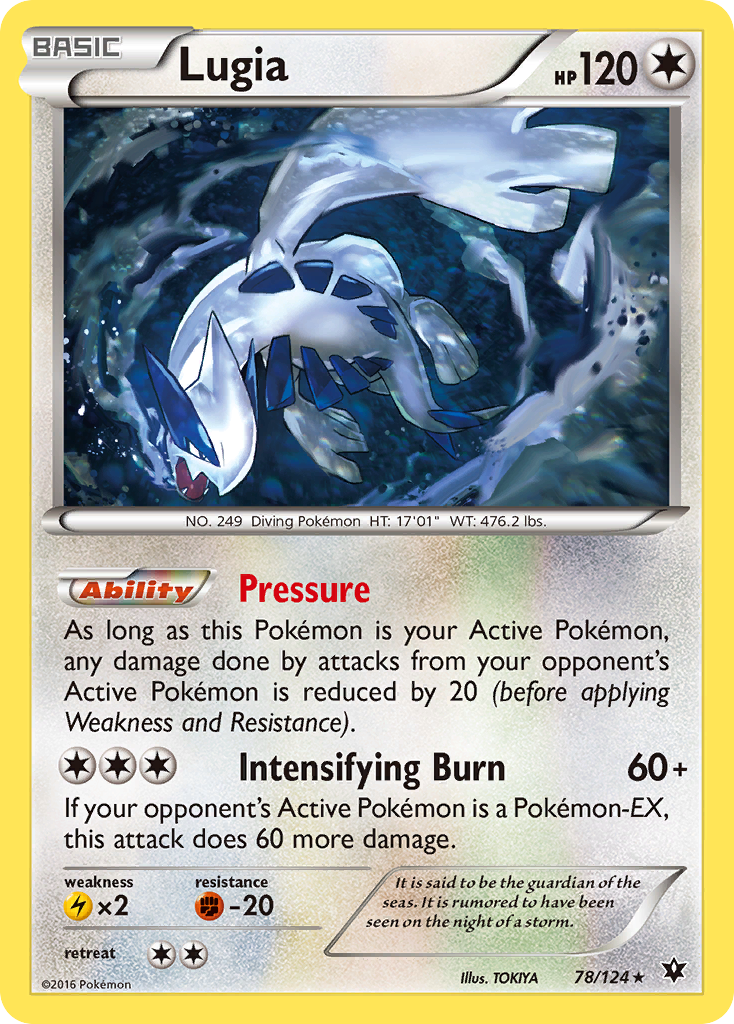 Lugia (78/124) [XY: Fates Collide] | Golgari Games