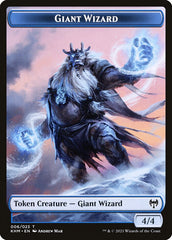 Dwarf Berserker // Giant Wizard Double-sided Token [Kaldheim Tokens] | Local Legends