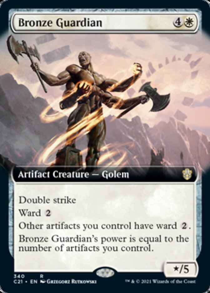 Bronze Guardian (Extended Art) [Commander 2021] | Golgari Games